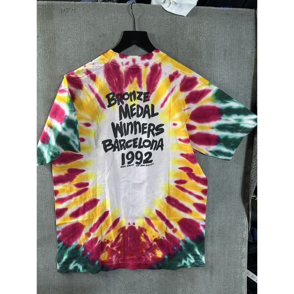 VINTAGE 1992 GRATEFUL DEAD LITHUANIA BASKETBALL SHIRT LIQUID BLUE LARGE VTG - Picture 3 of 10